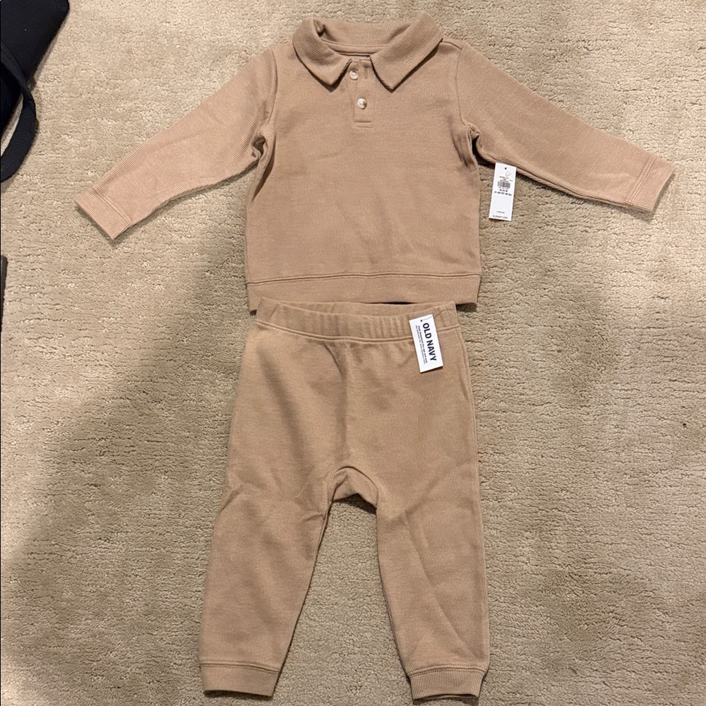 Old Navy Kids Tan Matching Set